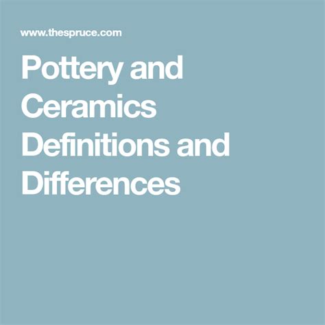 Pottery And Ceramics Definitions And Differences What Is Pottery