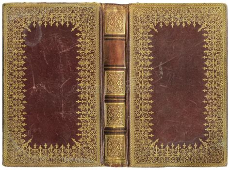Vieux Livre Ouvert Couverture En Cuir Vers 1895 Photo Stock Image