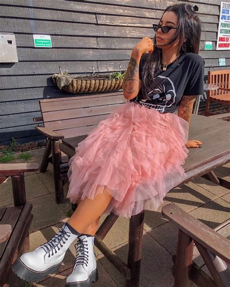 high waisted layered tulle ruffle midi skirt pink tulle skirts outfit fashion outfits tutu