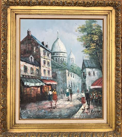 Impressionist Paris Cafe Street Scene Signed Jun 23 2019 Avra Art