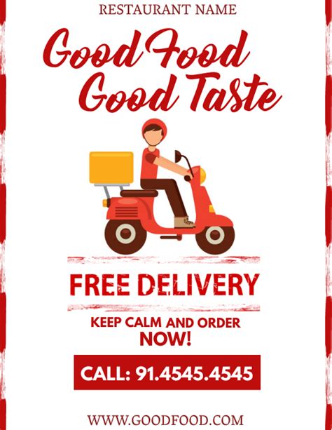 Online Food Delivery Template Postermywall