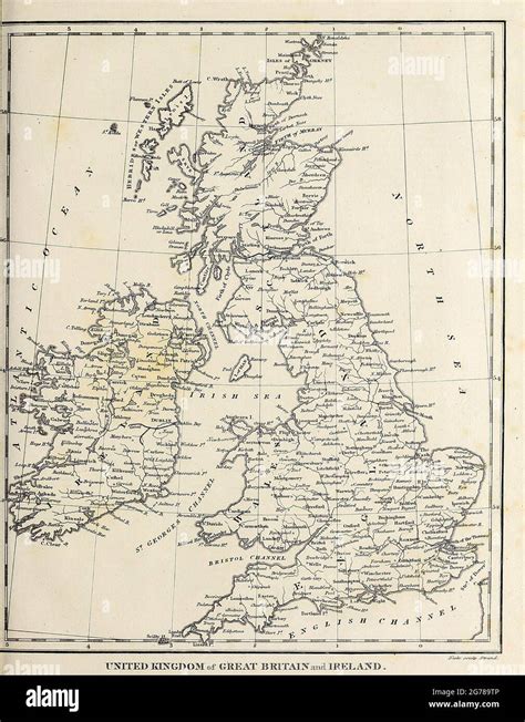 Vecchia Mappa Della Gran Bretagna Immagini E Fotografie Stock Ad Alta