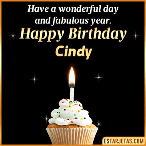 Feliz Cumpleaños Cindy Imágenes  Tarjetas Y Mensajes