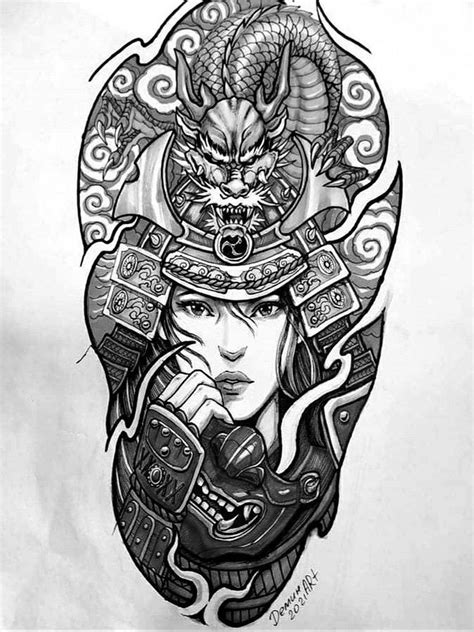 Aggregate More Than Japanese Geisha Warrior Tattoo Designs Thtantai