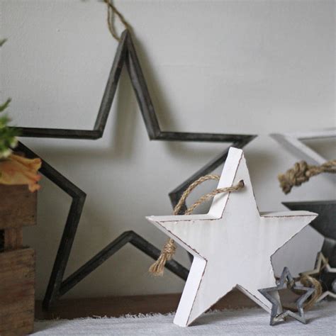 Wooden Star Christmas Decorations By The Wedding Of My Dreams