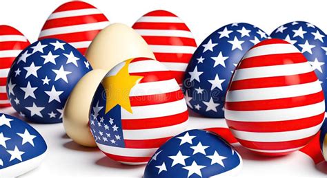 American Flag Easter Egg Stock Illustrations 120 American Flag Easter