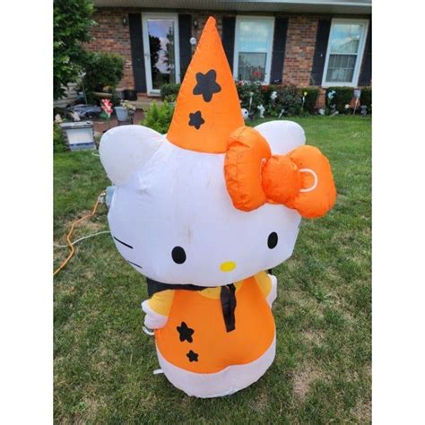 Gemmy Hello Kitty Halloween Inflatable Light Up Airblown 42 Tall