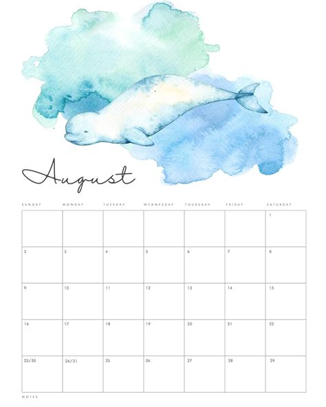 Cute August 2020 Calendar Images Calendar Printables Printable