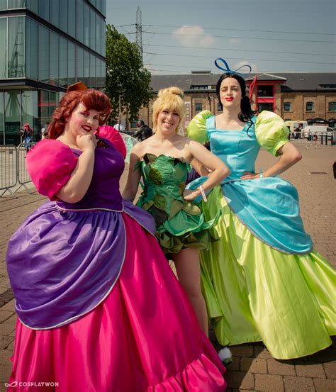Women Cinderella Stepsisters Costume Anastasia Drizella Cosplay Dress