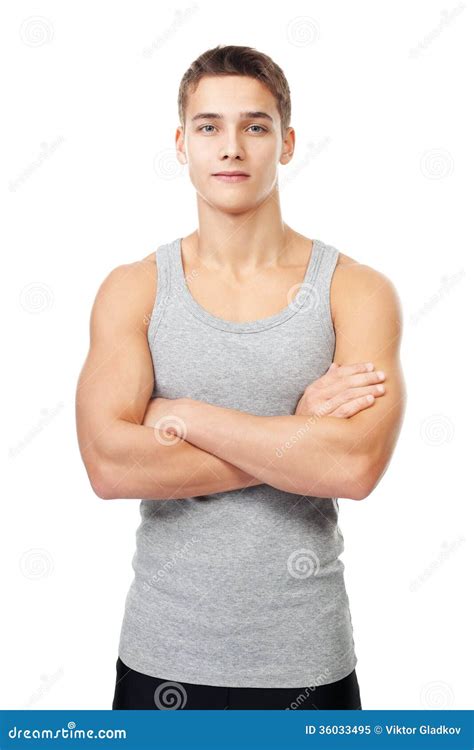 Man Muscular Athlete Lean On Wall Relaxed Strong Muscles Emphasize