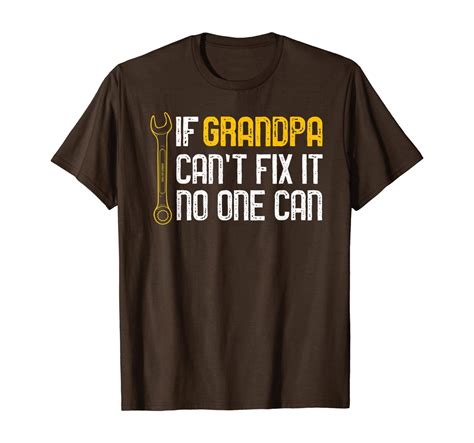 Mens If Grandpa Cant Fix It No One Can T Shirt Christmas T T Shirt Unisex Tshirt