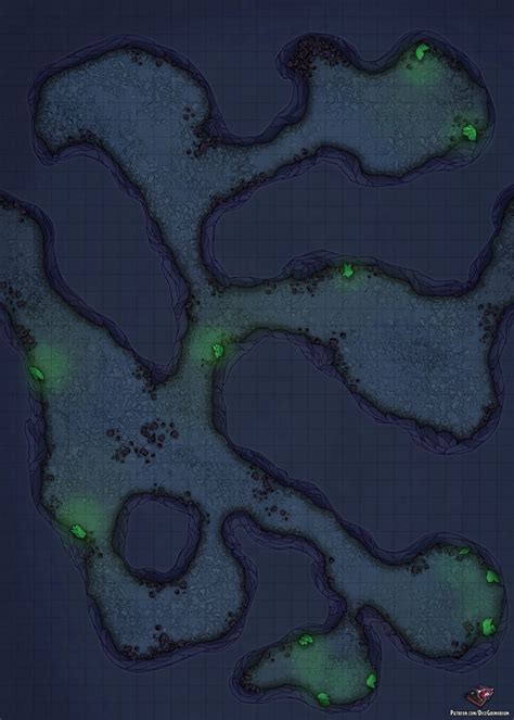 Cave Tunnels Vol 2 Dandd Map For Roll20 And Tabletop — Dice Grimorium