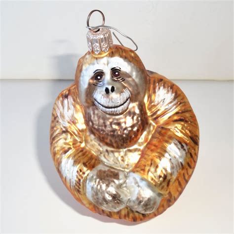 Gorilla Christmas Ornament 3 Inch Round