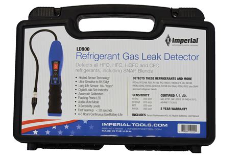 Adopt patent gas sensors, do not produce passivation phenomenon, lower power consumption, longer life; Imperial LD-900 Refrigerant Gas Leak Detector - HVACTOOLS NZ