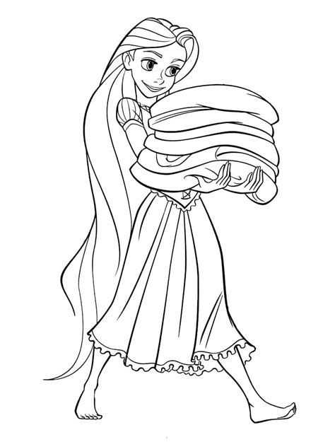 Dibujos De Princesa Rapunzel De Disney Para Colorear Para Colorear Pintar E Imprimir Dibujos