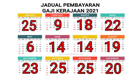 Puasa ramadhan 2021 1442 h jatuh pada tanggal? Jadual Pembayaran Gaji Kakitangan Kerajaan 2021 - Pendidik2u