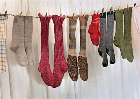 Handmade Wool Socks Stock Photo Image Of Washing Homemade 26602968