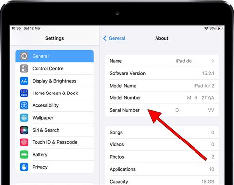 How To See The Serial Number On Apple Ipad Pro