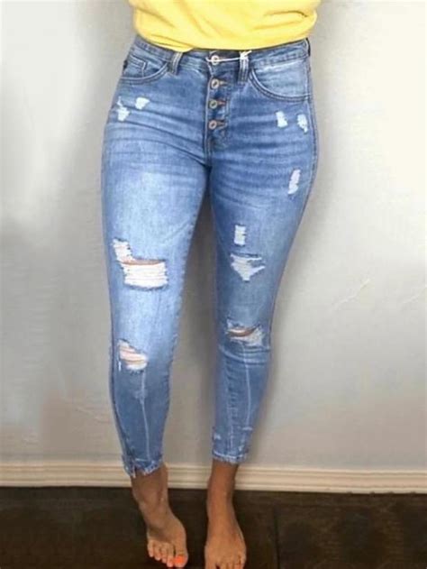 Wholesale Fashion Ripped Holes Jeans For Women Ucm080525lb Wholesale7