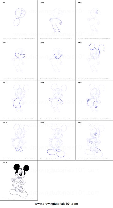 Jan 06, 2015 · step 1. How to Draw Mickey Mouse printable step by step drawing ...