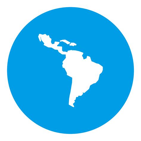 Silueta Mapa Latinoamerica Png Archivo Map Latin America Blue Svg Images