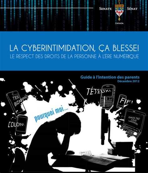 La Cyberintimidation A Blesse Respect Des Droits L Re Num Rique