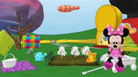 Disney Minnie Mouse Garden 3D Color & Play Animated Coloring Book - YouTube