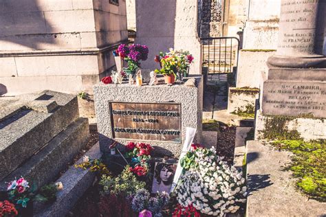 Grave Of Jim Morrison Pere Lachaise Cemetery Editorial