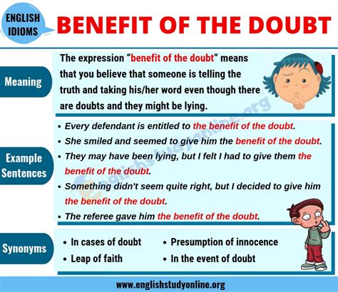 definition benefit of the doubt definitionxd