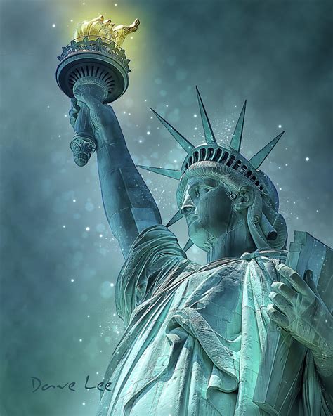 Statue Of Liberty Digital Art By Dave Lee
