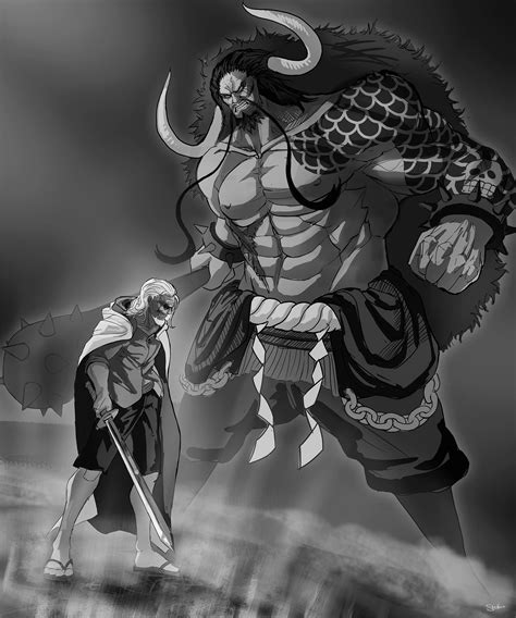 Rayleigh vs Kaido - Fanart by me : OnePiece
