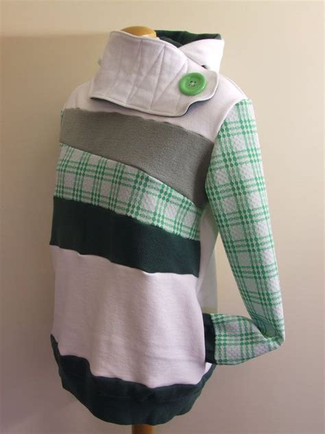 Frosted Pine Hoodie Sweatshirt Sweater Recycled Upcycled Etsy