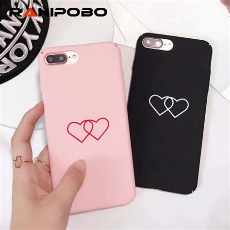 3d Love Heart Phone Case For Iphone 6 6s 7 8 Plus Matte Hard Pc Full