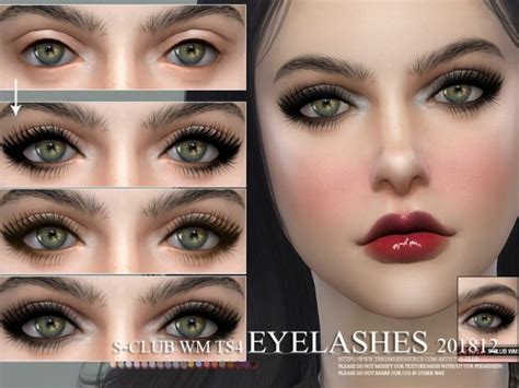 The Sims Resource Eyelashes 201812 By S Club Sims 4
