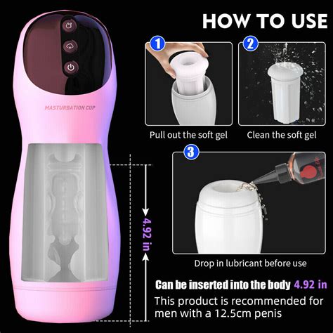 Male Masturbaters Automatic Sucking Heated Voice Cup Pocket Pussy Sex Toys Men Ebay