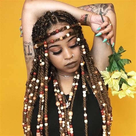 With the different textures, colors and lengths of those extensions, you can always achieve the style you're aiming for and make it look. Braids with Beads: Hairstyles for a Beautiful and ...