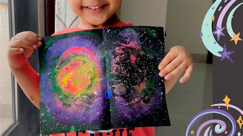Easy Galaxy Painting Idea For Kids Urban Indian Mom
