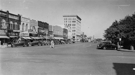 Downtown Enid Ok 1940s Oklahoma History Street Scenes Enid Oklahoma