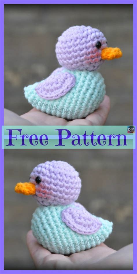 Crochet Duck Amigurumi Free Patterns Diy 4 Ever