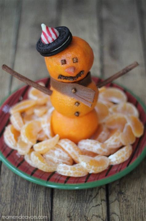 Snowman Fruit Snack Mom Endeavors