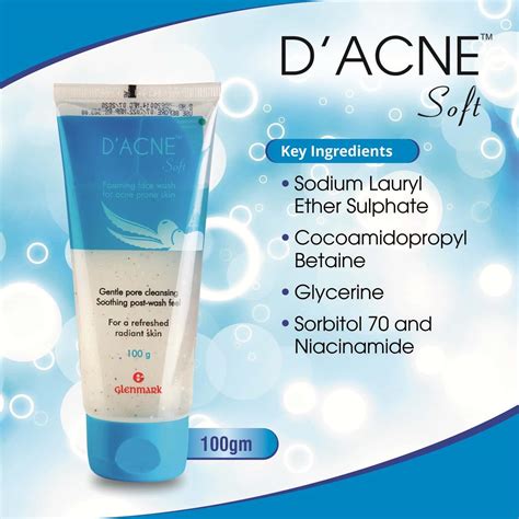 Buy D Acne Soft Foaming Face Wash Tube Of 100 G Online And Get Upto 60