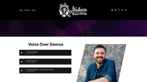 About Joshua Sterling — Joshua Sterling Actor And Audio Mixer