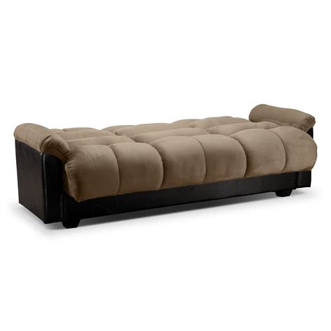 Ara Futon Sofa Bed With Storage Hazelnut American Signature Furniture