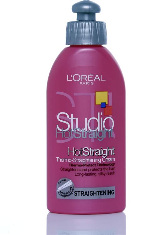 A straightening serum is great for that fresh blowout style. L 'Oreal Paris Thermo Straightening Cream Hair Styler ...