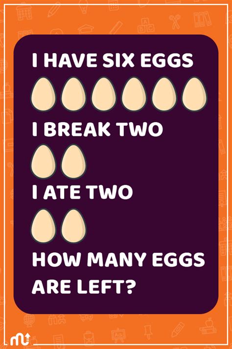 I Have Six Eggs Broke Two Answer Fathers And Sons Riddle Topazbtowner