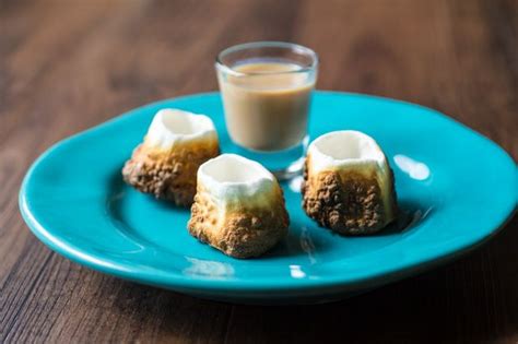 Toasted Marshmallow S Mores Shot Glass Make A Toasted Marshmallow Shot Glass