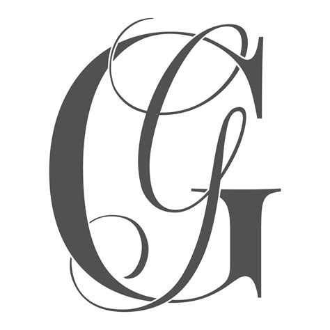 Gg Gg Monogram Logo Calligraphic Signature Icon Wedding Logo Monogram Modern Monogram