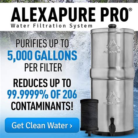 Alexapure Pro Water Filtration System Safer Cleaner Drinking Water