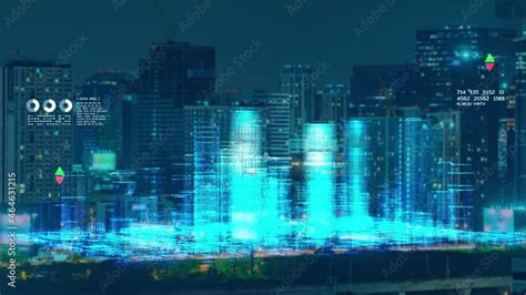 Smart City Iot Internet Of Thing Ict Digital Technology Futuristic