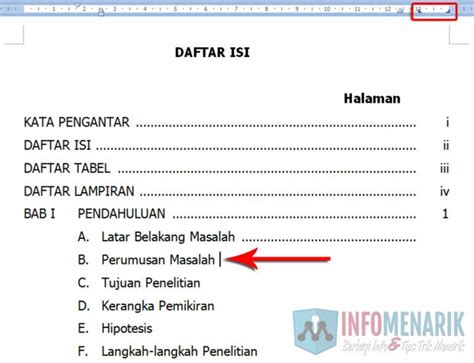 Cara Membuat Daftar Isi Dengan Halaman Awal - Giat Belajar
